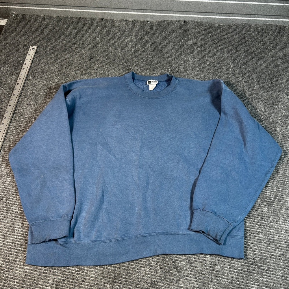 Vtg Pro Spirit Sweatshirt Mens XXL Blue Good Distressed Made In USA Crewneck